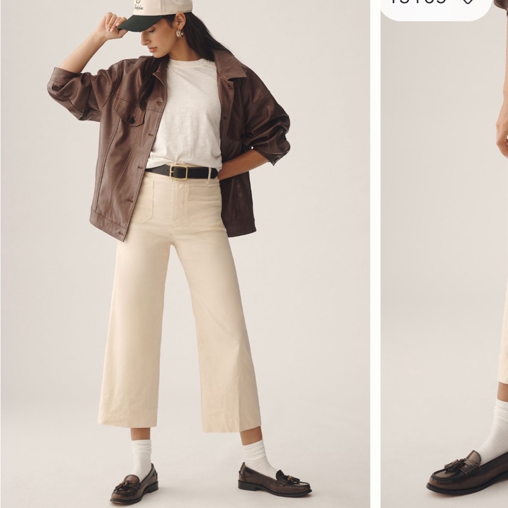 Maeve Colette wide leg crop